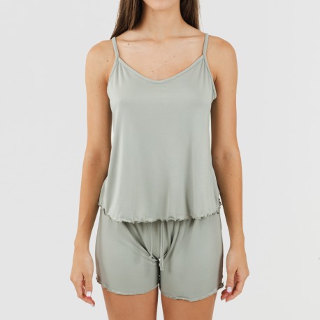 Pijama tirantes mujer soft liso