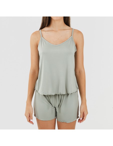 Pijama tirantes mujer soft liso