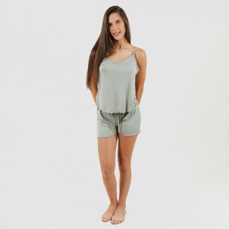Pijama tirantes mujer soft liso