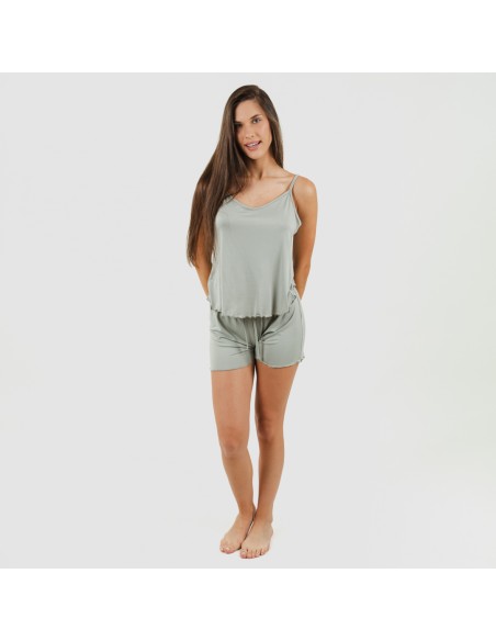 Pijama tirantes mujer soft liso