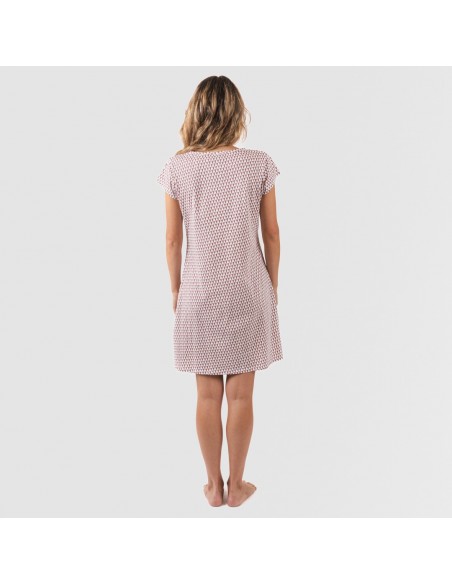 Blusón algodón Louise marsala