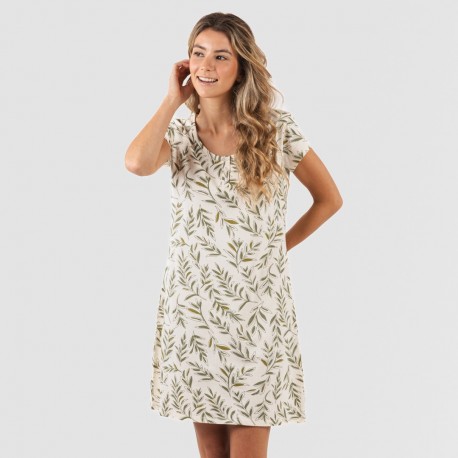 Blusón algodón Caliope verde cacería