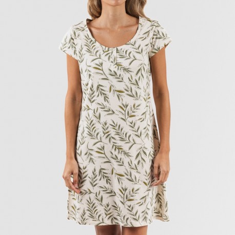 Blusón algodón Caliope verde cacería