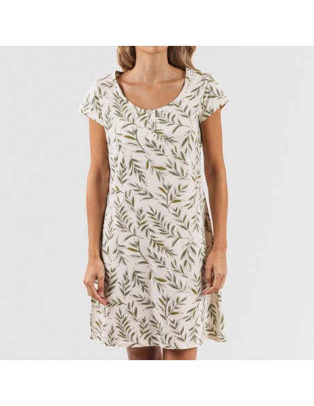 Blusón algodón Caliope verde cacería