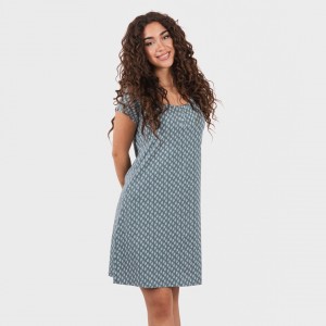 Blusón algodón Tiara verde azulado 2