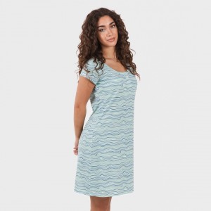 Blusón algodón Ola verde agua 2