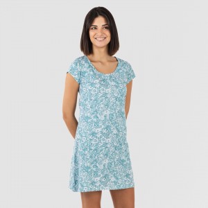 Blusón algodón Hera verde azulado