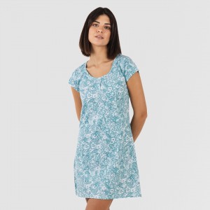 Blusón algodón Hera verde azulado 2