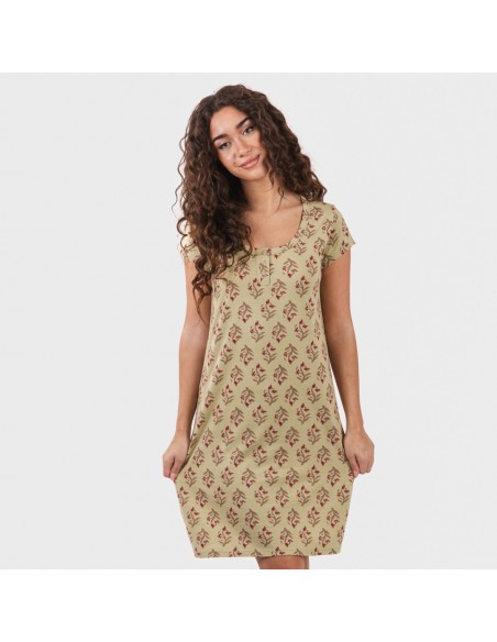 Blusón algodón Denisa verde