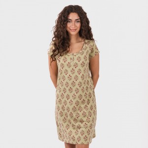 Blusón algodón Denisa verde 2