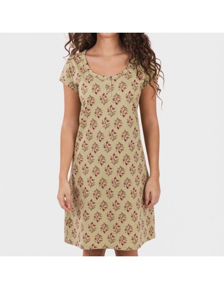 Blusón algodón Denisa verde