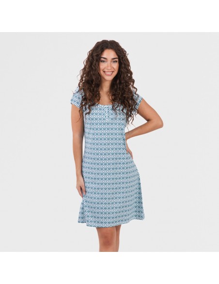 Blusón algodón Galieni verde azulado