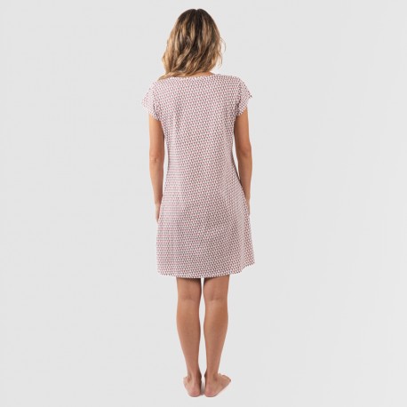 Blusón algodón Louise marsala