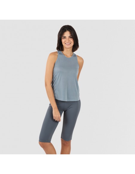 Conjunto deportivo leggings corto mujer indigo claro - oscuro