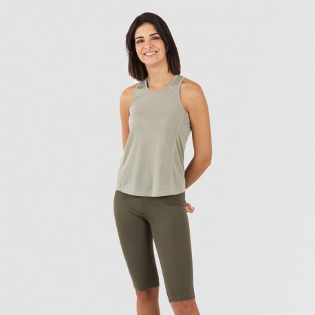 Conjunto deportivo leggings corto mujer verde hoja - verde cacería