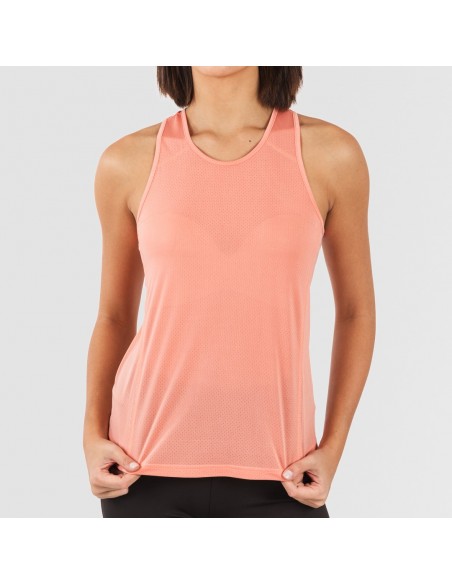 Conjunto deportivo leggings corto mujer naranja - negro