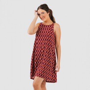 Vestido corto tirantes crepe Cartagena burdeos 2