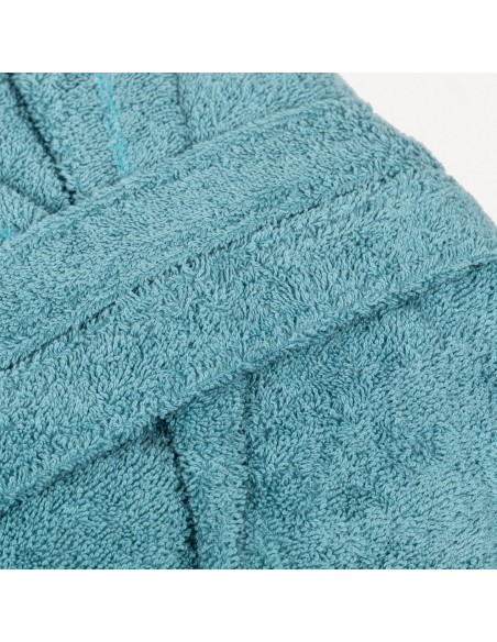 Albornoz capucha agua marina 450gr Unisex