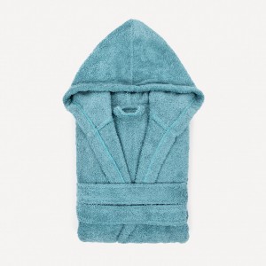 Albornoz liso agua marina 450gr Niños