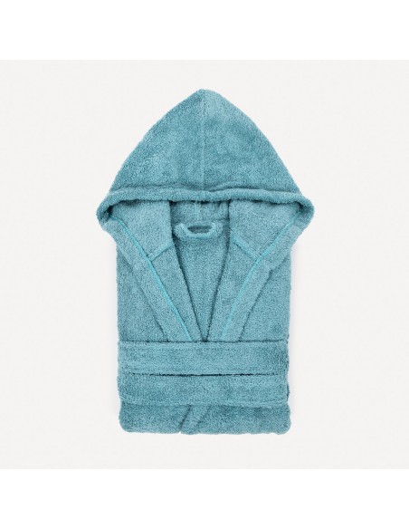 Albornoz liso agua marina 450gr Niños