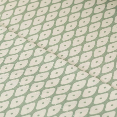 Juego de sábanas algodón Columbus verde