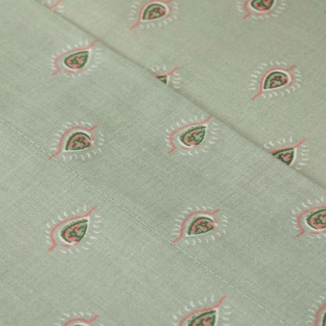 Juego de sábanas algodón Alessia verde