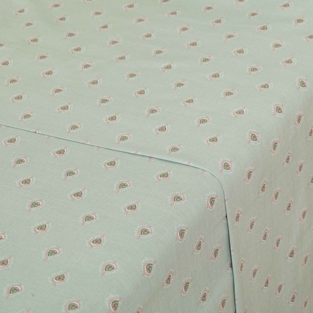 Juego de sábanas algodón Alessia verde