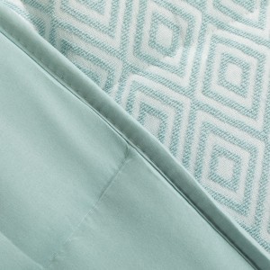 Colcha jacquard chenilla Andres verde tiffany - 120gr 2