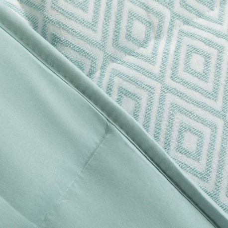 Colcha jacquard chenilla Andres verde tiffany - 120gr