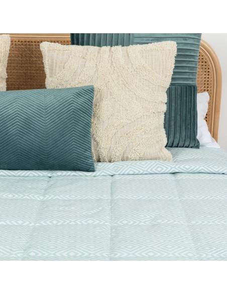 Colcha jacquard chenilla Andres verde tiffany - 120gr