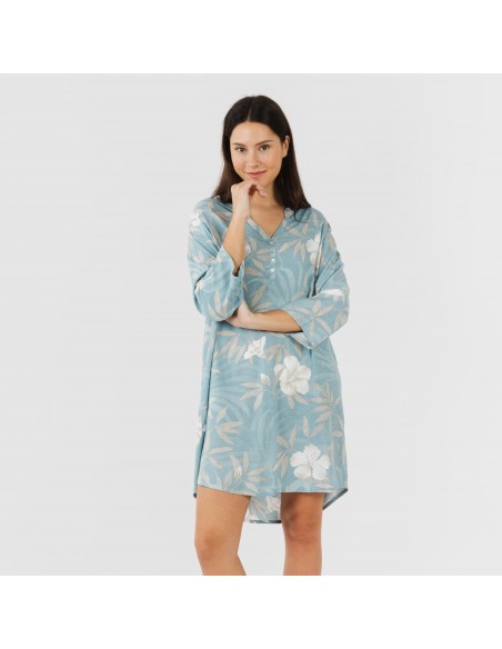 Camisola viscosa Denia azul