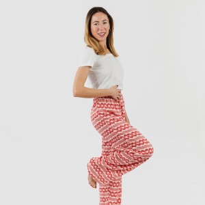 Pantalón viscosa Pastela fresa 2