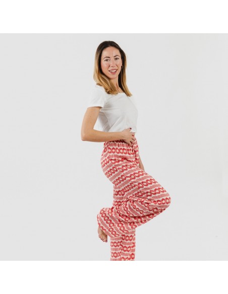 Pantalón viscosa Pastela fresa