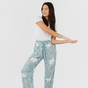 Pantalón viscosa Denia azul 2