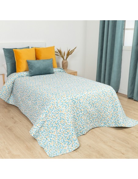 Colcha bouti Uriva verde tiffany