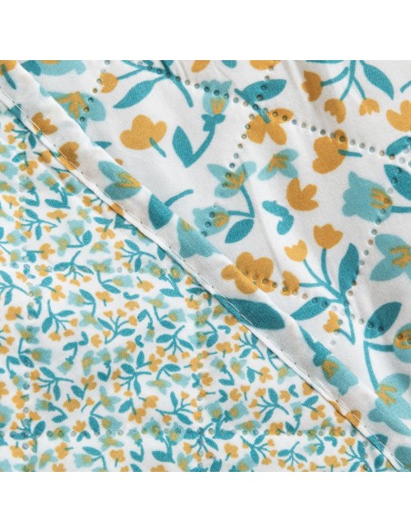 Colcha bouti Uriva verde tiffany