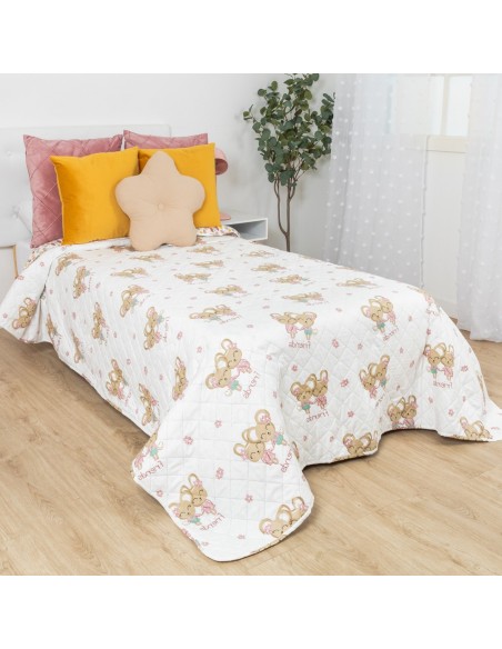 Colcha bouti Friends rosa