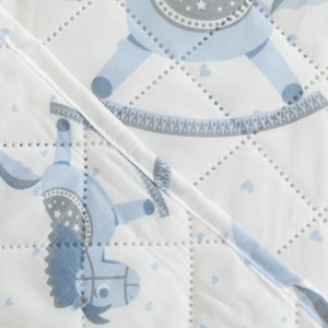 Colcha bouti Caballitos celeste 2