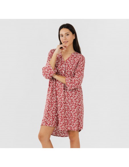 Camisola viscosa Reina marsala