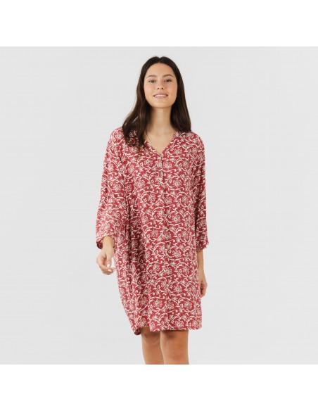 Camisola viscosa Reina marsala