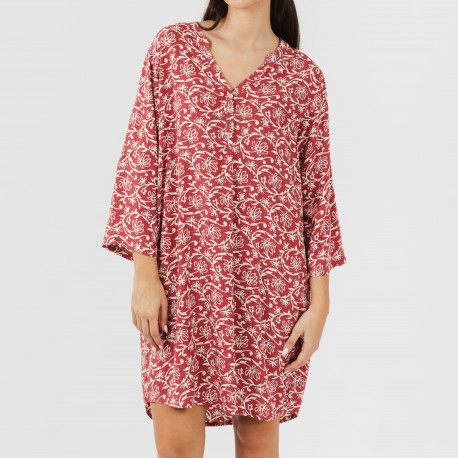 Camisola viscosa Reina marsala