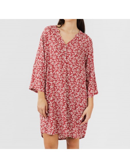 Camisola viscosa Reina marsala