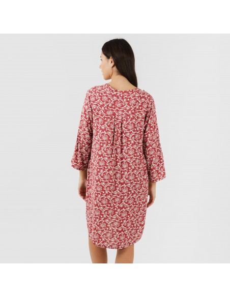 Camisola viscosa Reina marsala