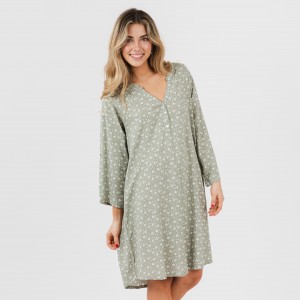 Camisola viscosa Valeria verde caceria