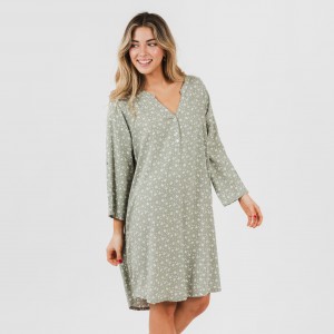 Camisola viscosa Valeria verde caceria 2