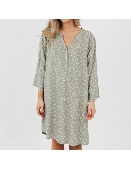 Camisola viscosa Valeria verde caceria