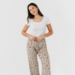 Pantalón viscosa Isabel teja 2