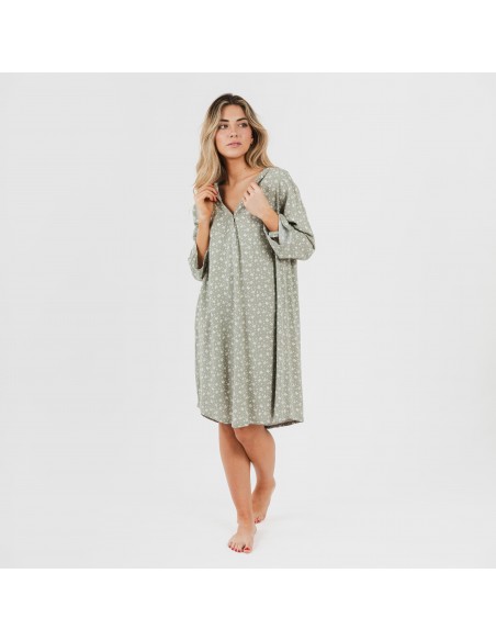 Camisola viscosa Valeria verde caceria