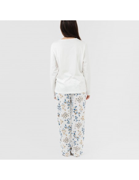 Pijama largo algodón Arauz indigo