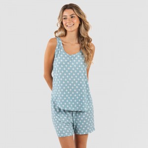 Pijama tirantes mujer viscosa Summer indigo 2